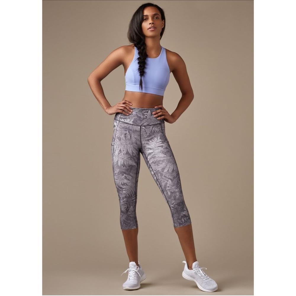 Lululemon Fast & Free Crop Leggings Nulux Running Gym High Rise Stretch Sz 6